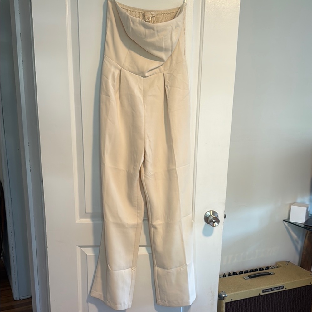 Elegant Cream Jumpsuit